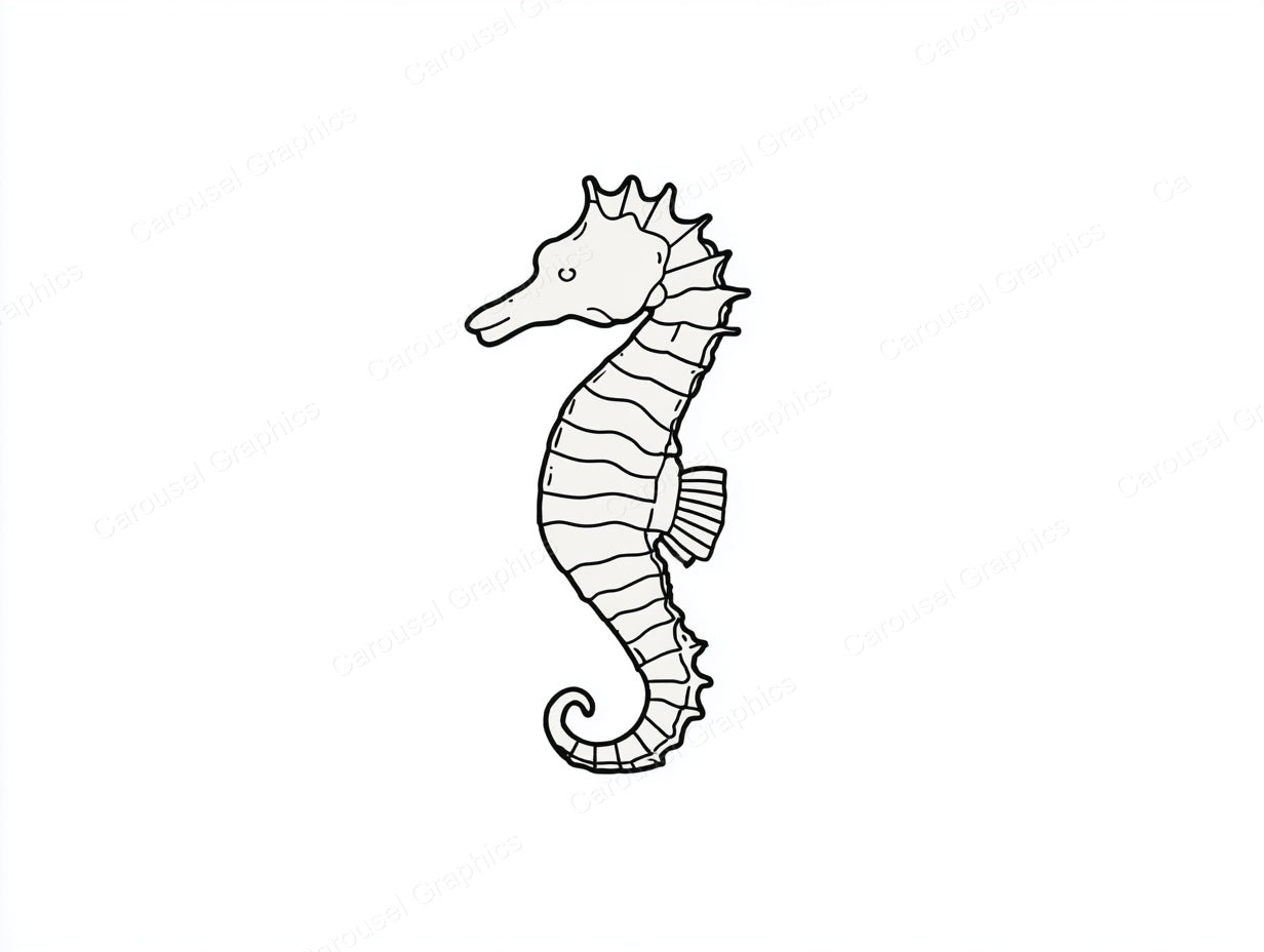 Seahorse Vector Graphic preview