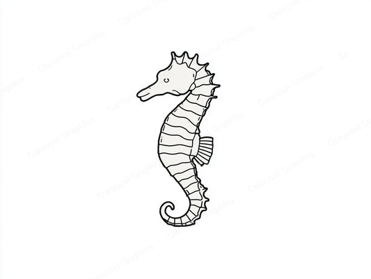 Seahorse Vector Graphic preview