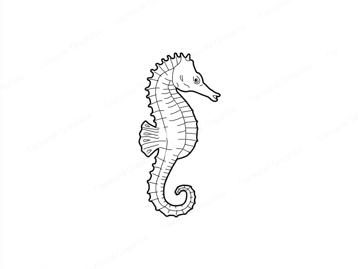 Seahorse Vector Graphic preview
