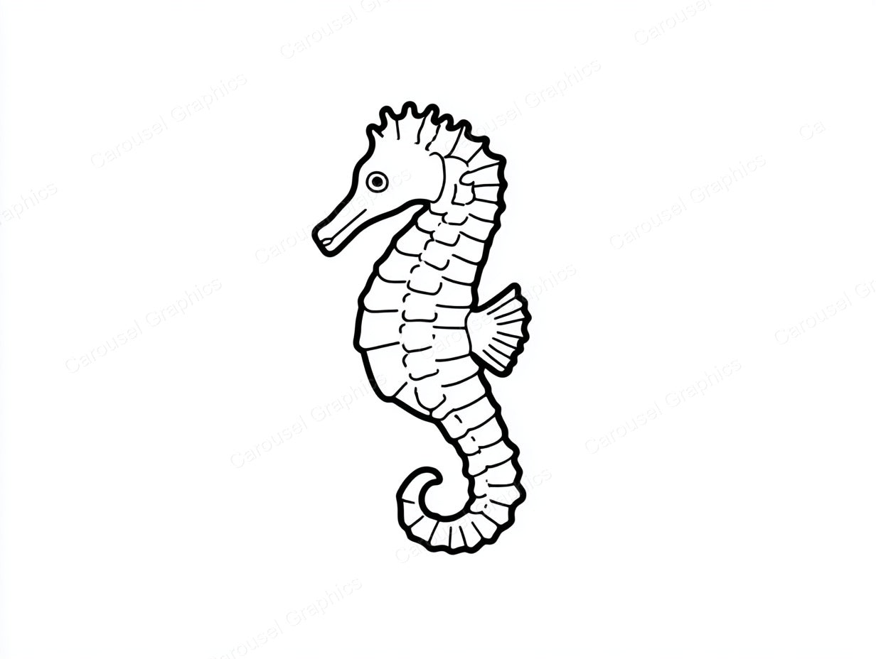 Seahorse Vector Graphic preview