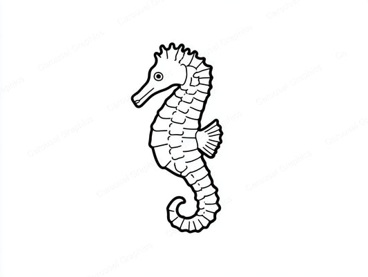 Seahorse Vector Graphic preview