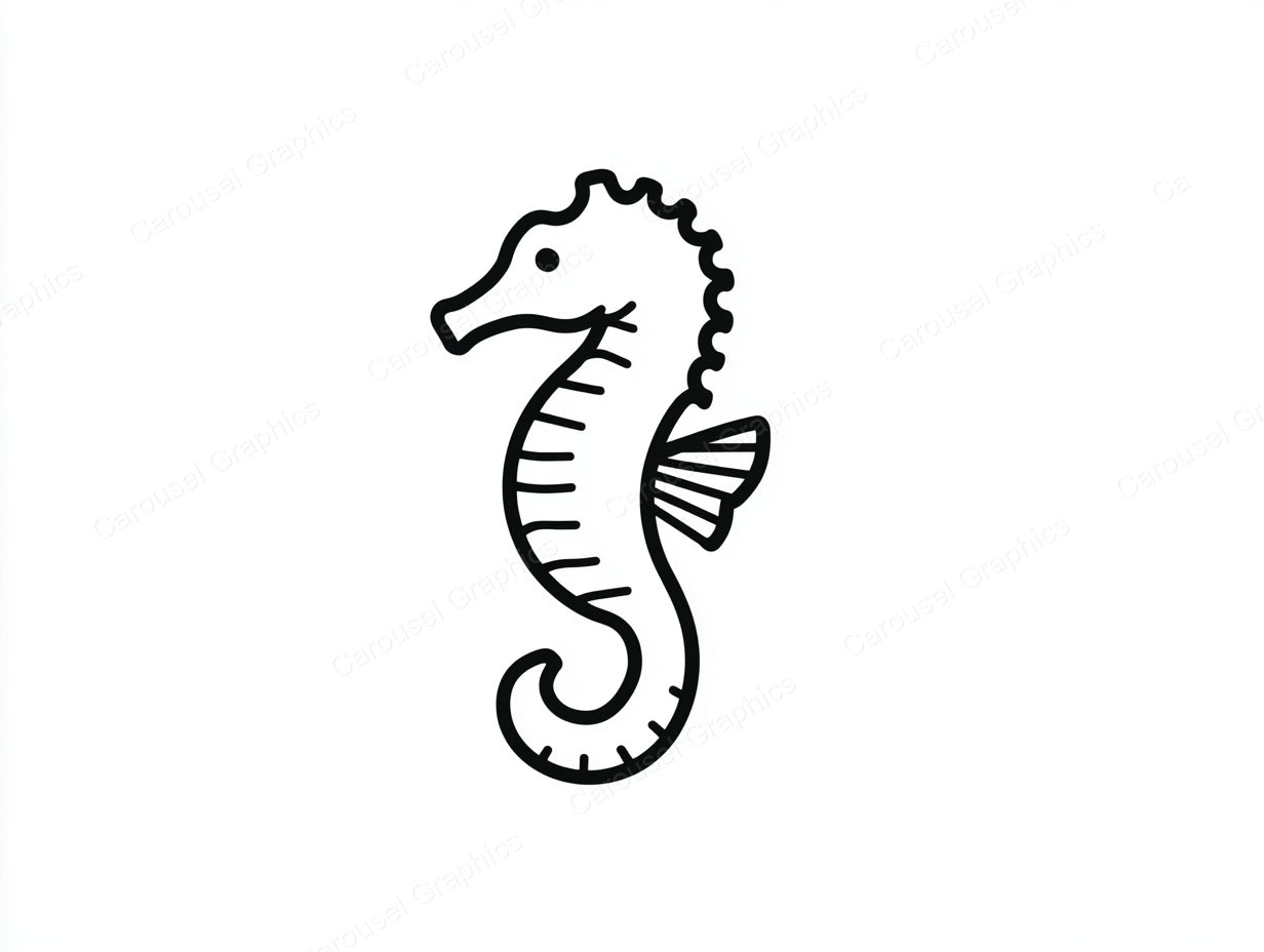 Seahorse Vector Graphic preview