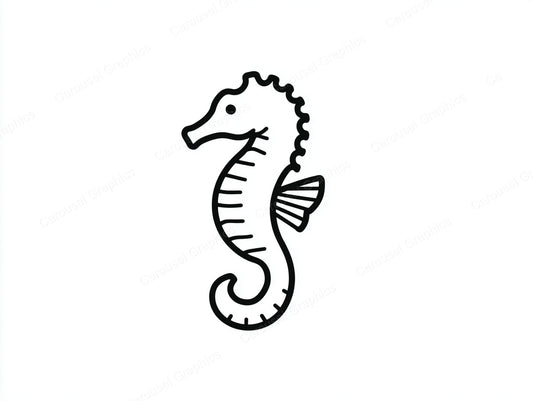 Seahorse Vector Graphic preview