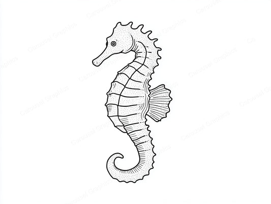 Seahorse Vector Graphic preview
