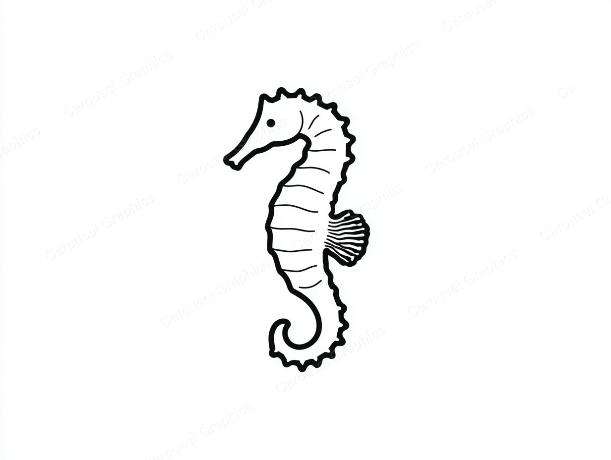 Seahorse Vector Graphic preview