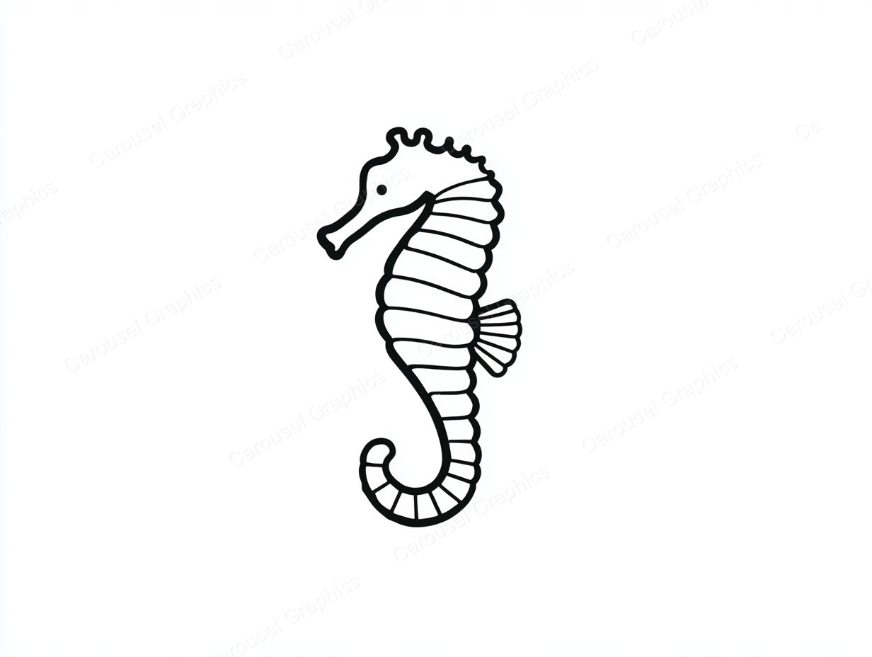 Seahorse Vector Graphic preview