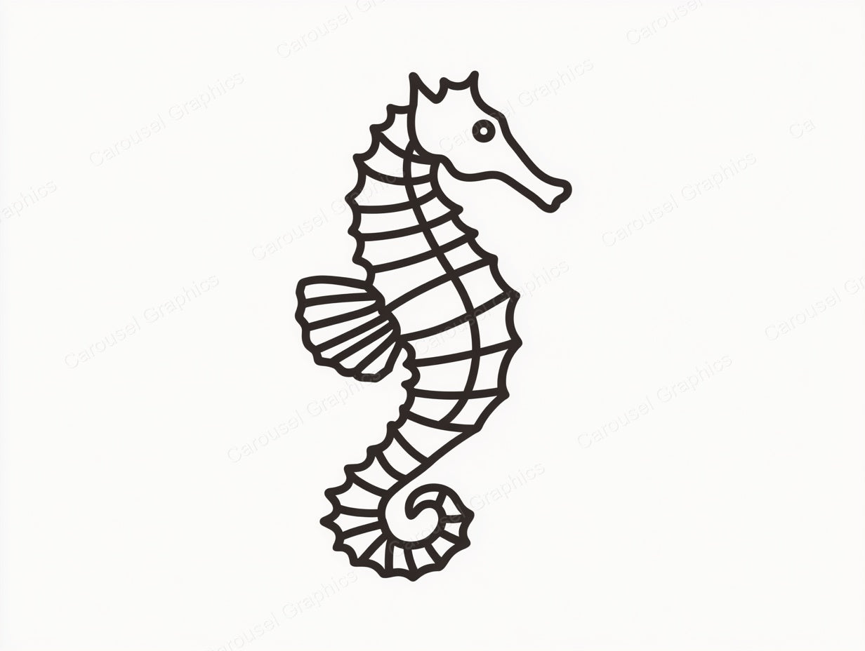 Seahorse Vector Graphic preview