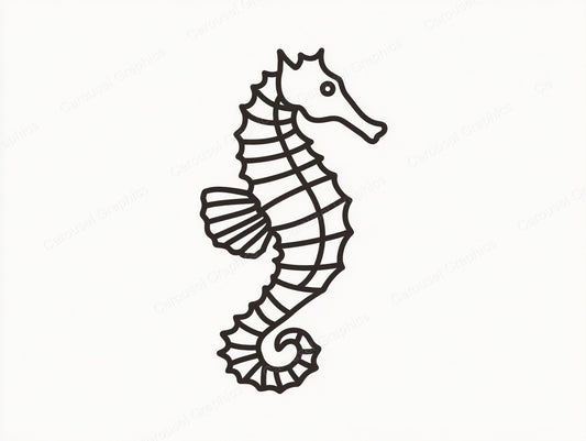 Seahorse Vector Graphic preview