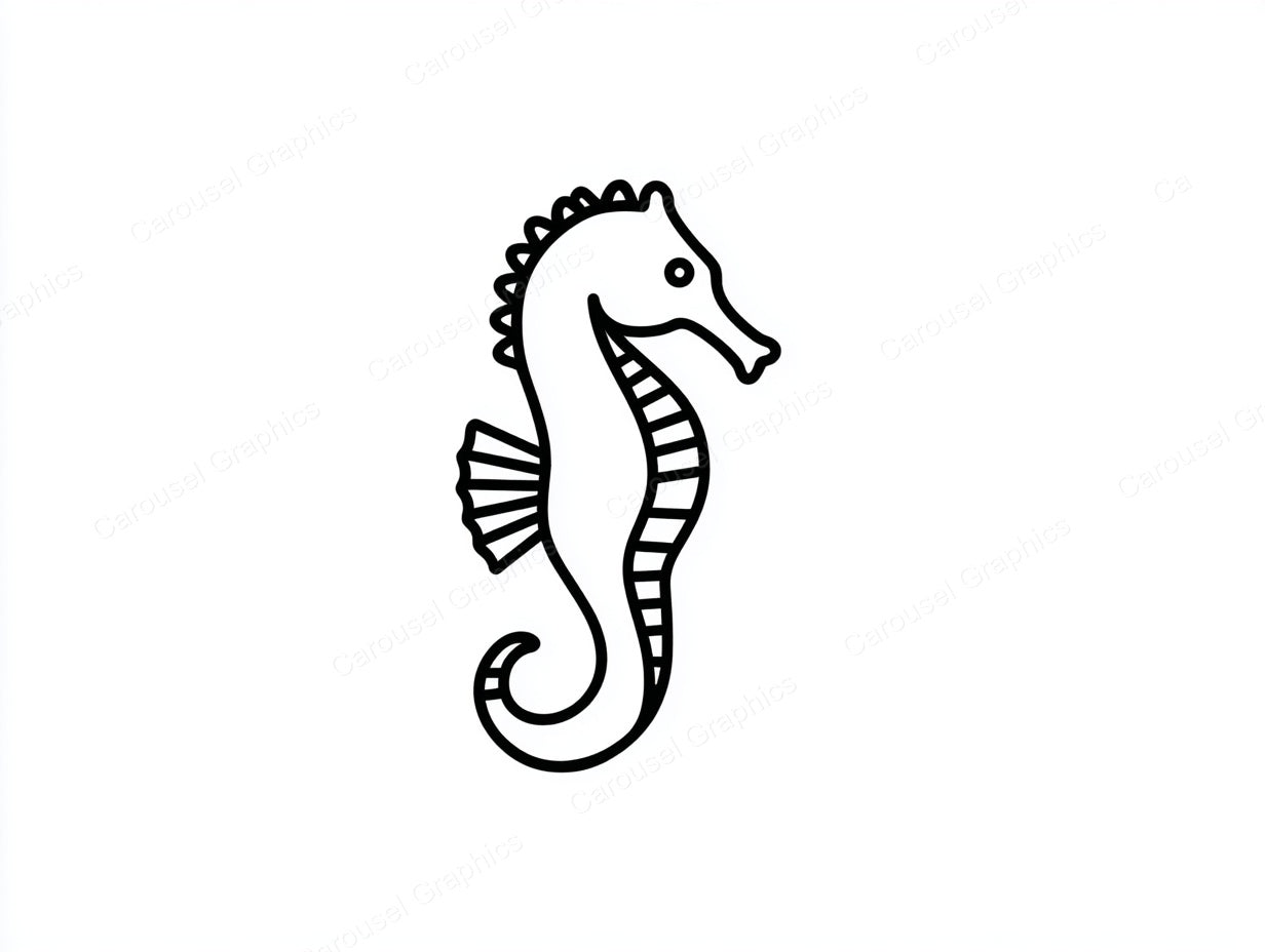 Seahorse Vector Graphic preview