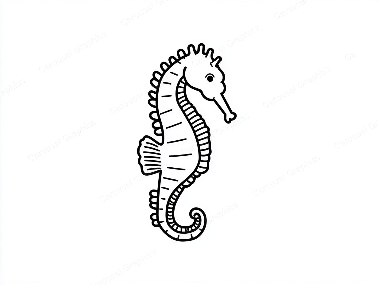 Seahorse Vector Graphic preview