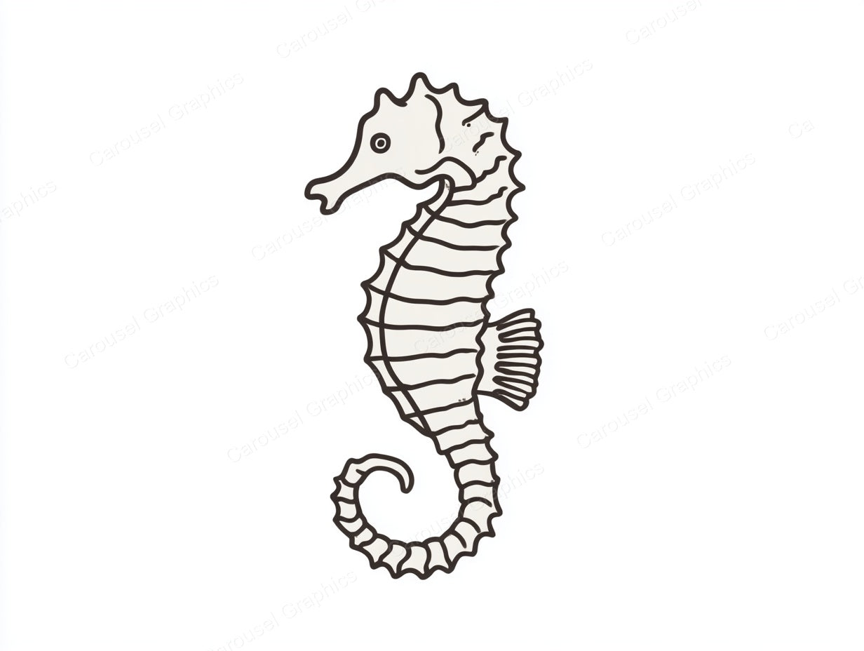 Seahorse Vector Graphic preview