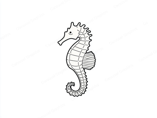 Seahorse Vector Graphic preview