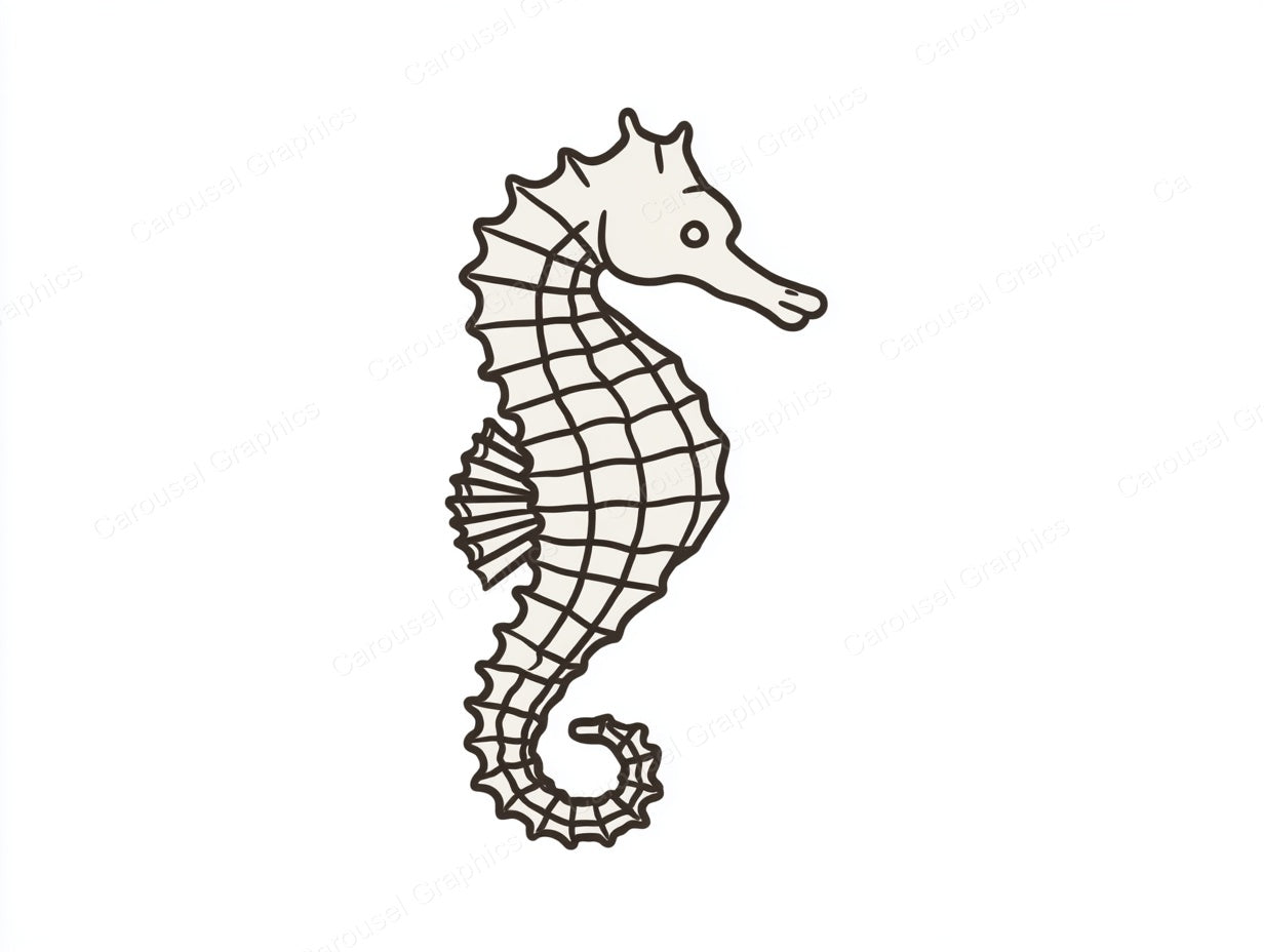 Seahorse Vector Graphic preview