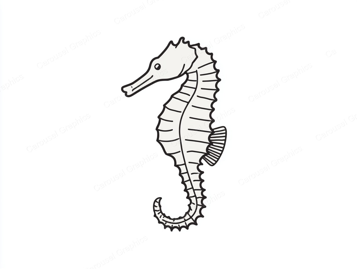 Seahorse Vector Graphic preview
