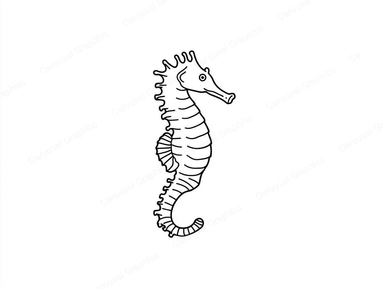Seahorse Vector Graphic preview