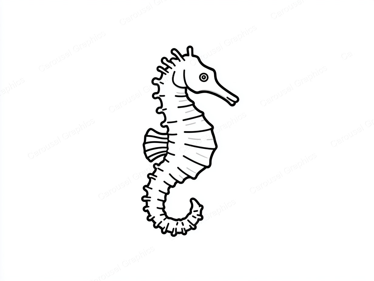 Seahorse Vector Graphic preview
