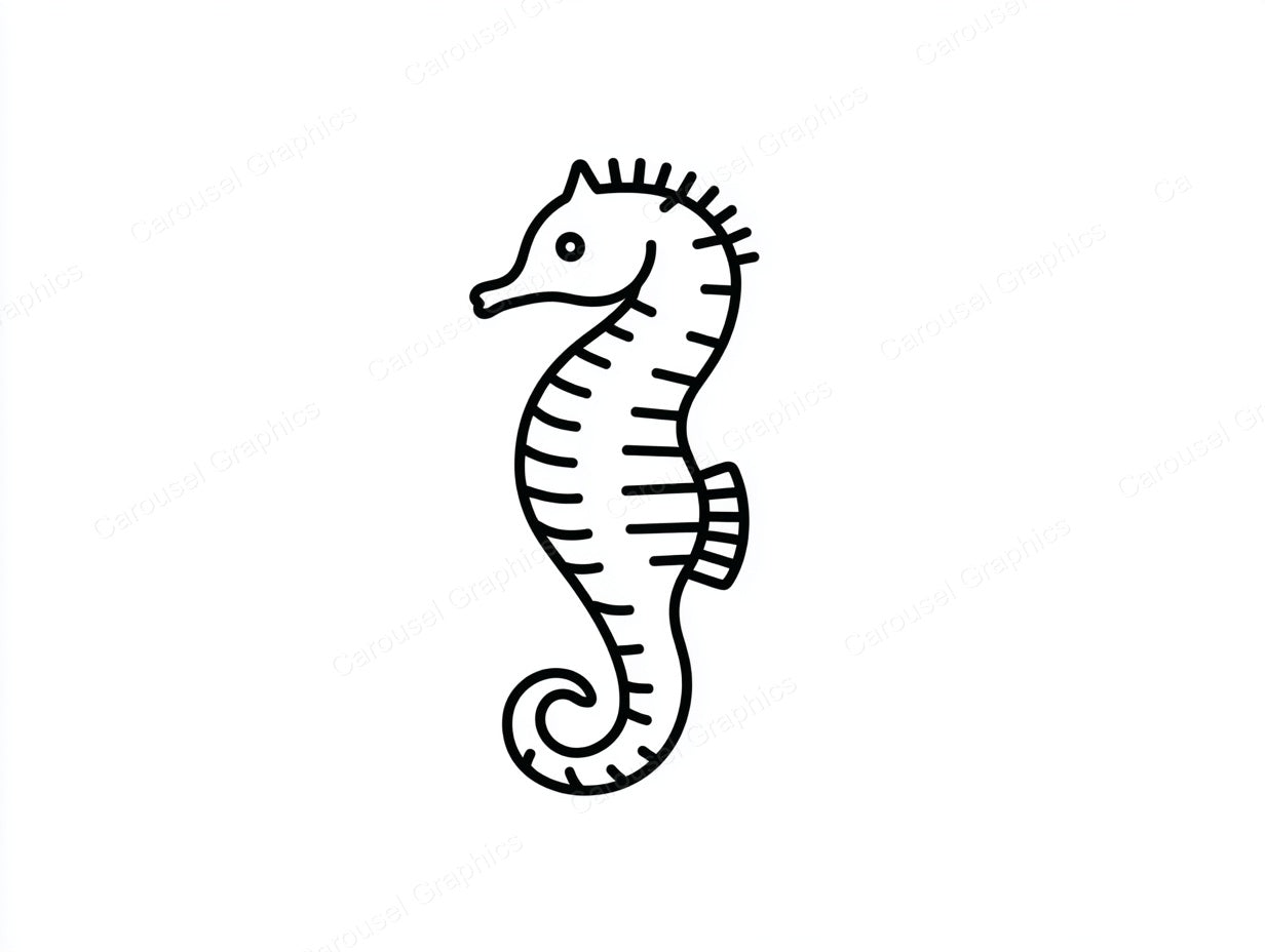Seahorse Vector Graphic preview