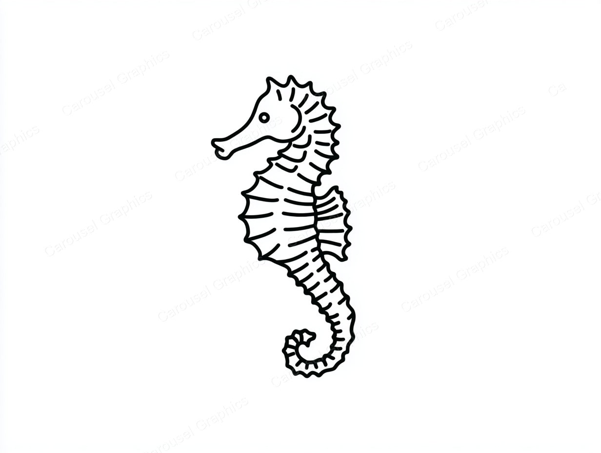 Seahorse Vector Graphic preview