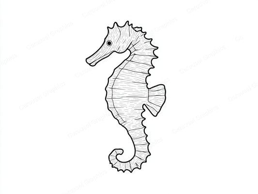 Seahorse Vector Graphic preview