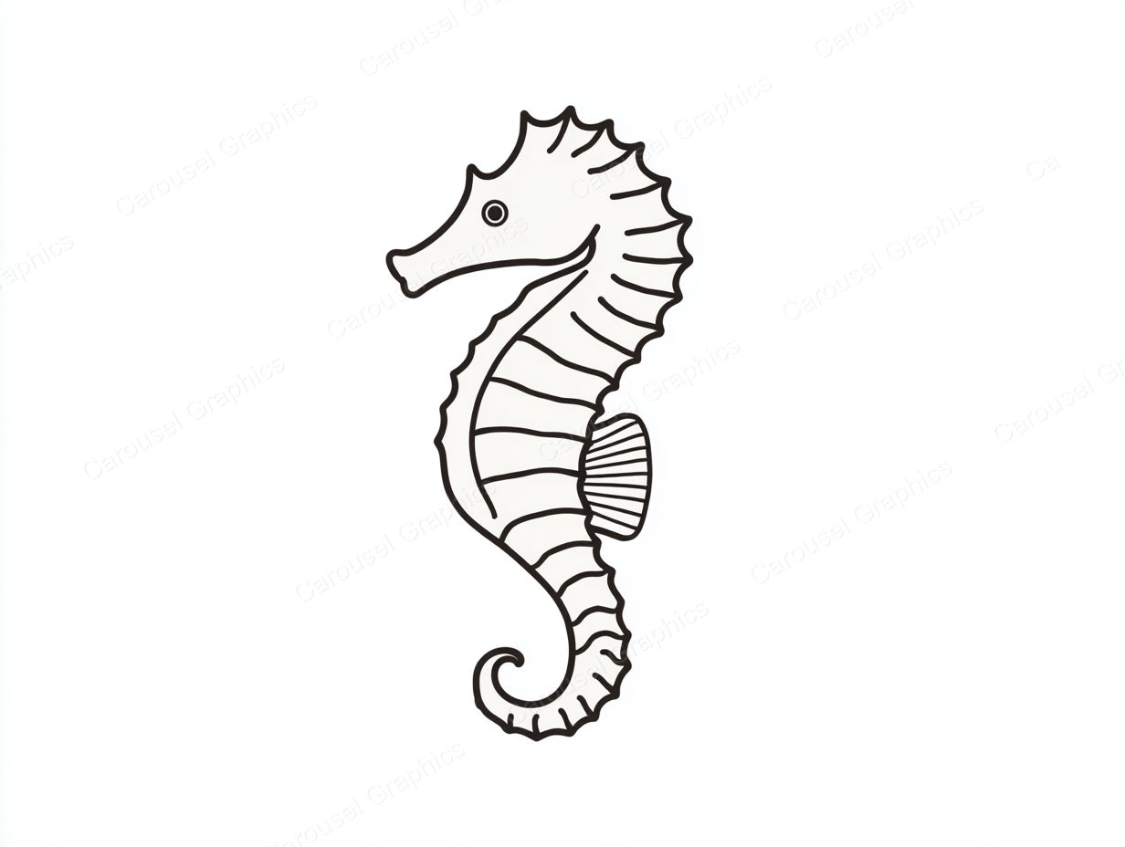 Seahorse Vector Graphic preview