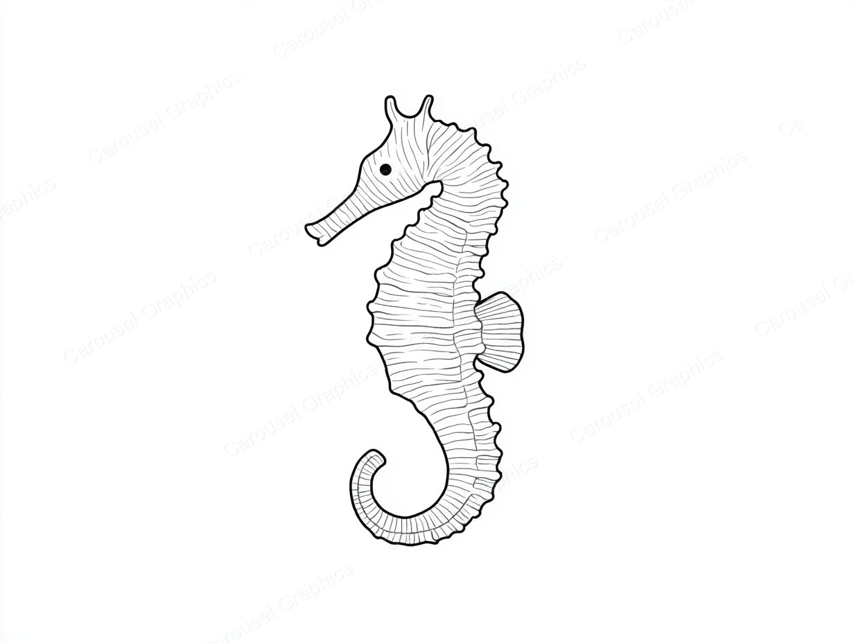 Seahorse Vector Graphic preview