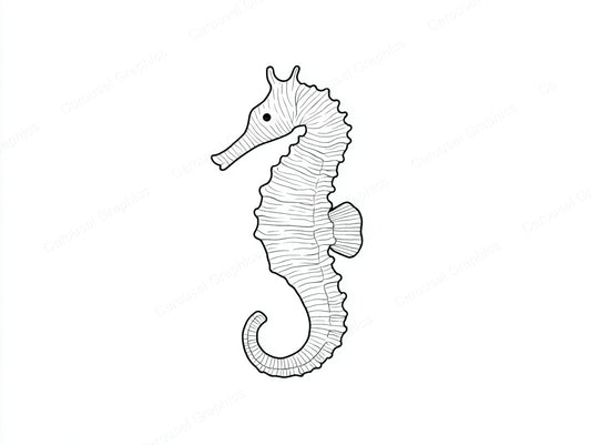 Seahorse Vector Graphic preview