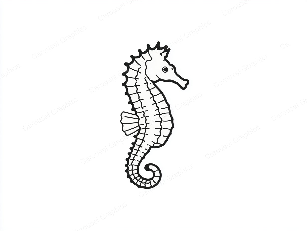 Seahorse Vector Graphic preview