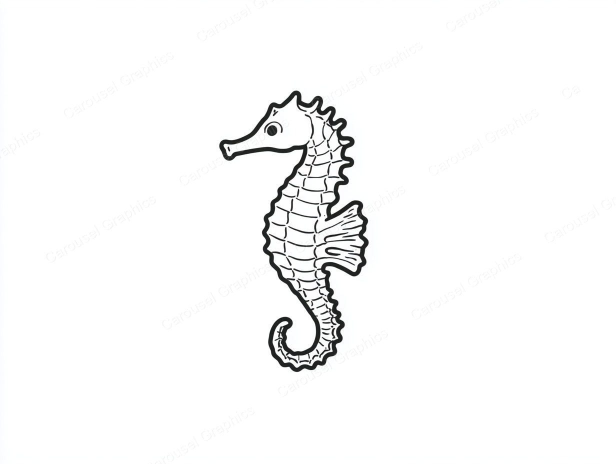 Seahorse Vector Graphic preview