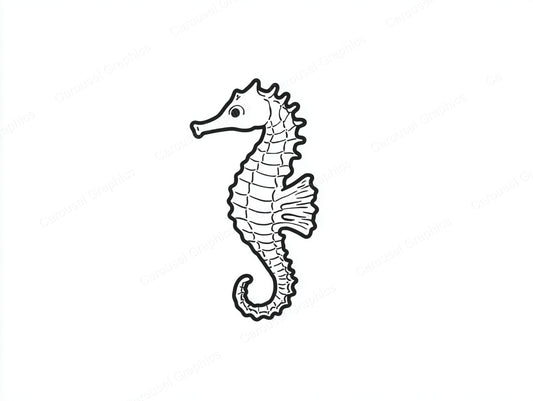 Seahorse Vector Graphic preview