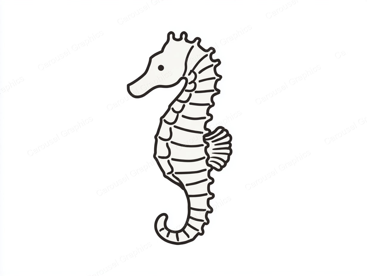 Seahorse Vector Graphic preview