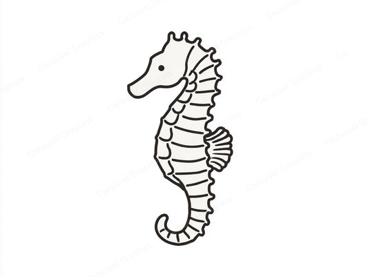 Seahorse Vector Graphic preview