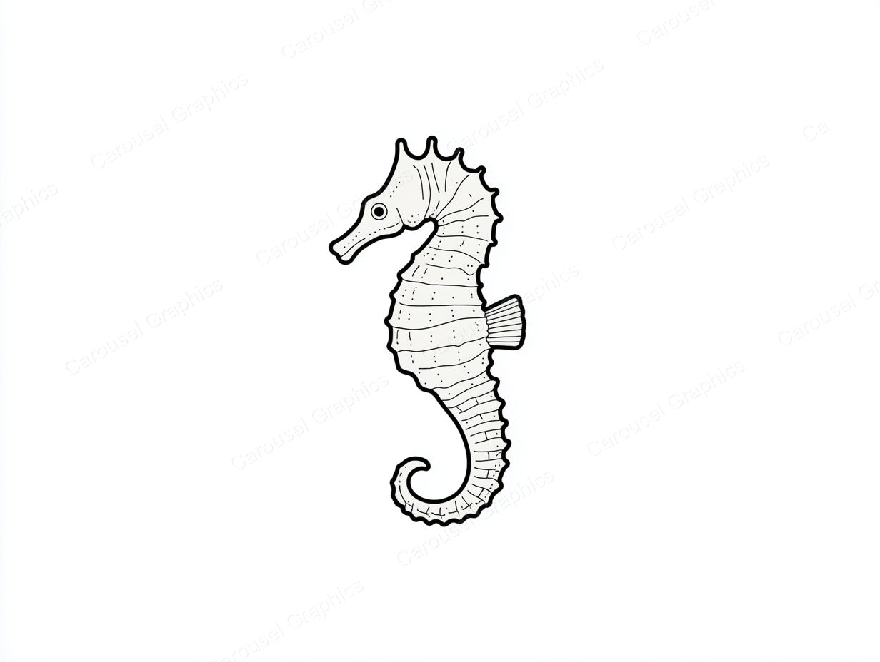 Seahorse Vector Graphic preview