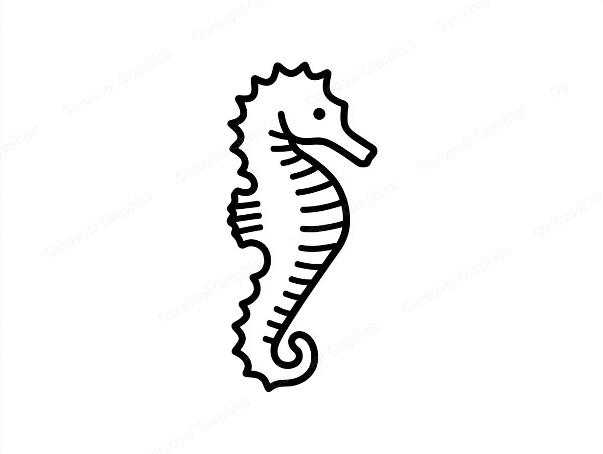 Seahorse Vector Graphic preview