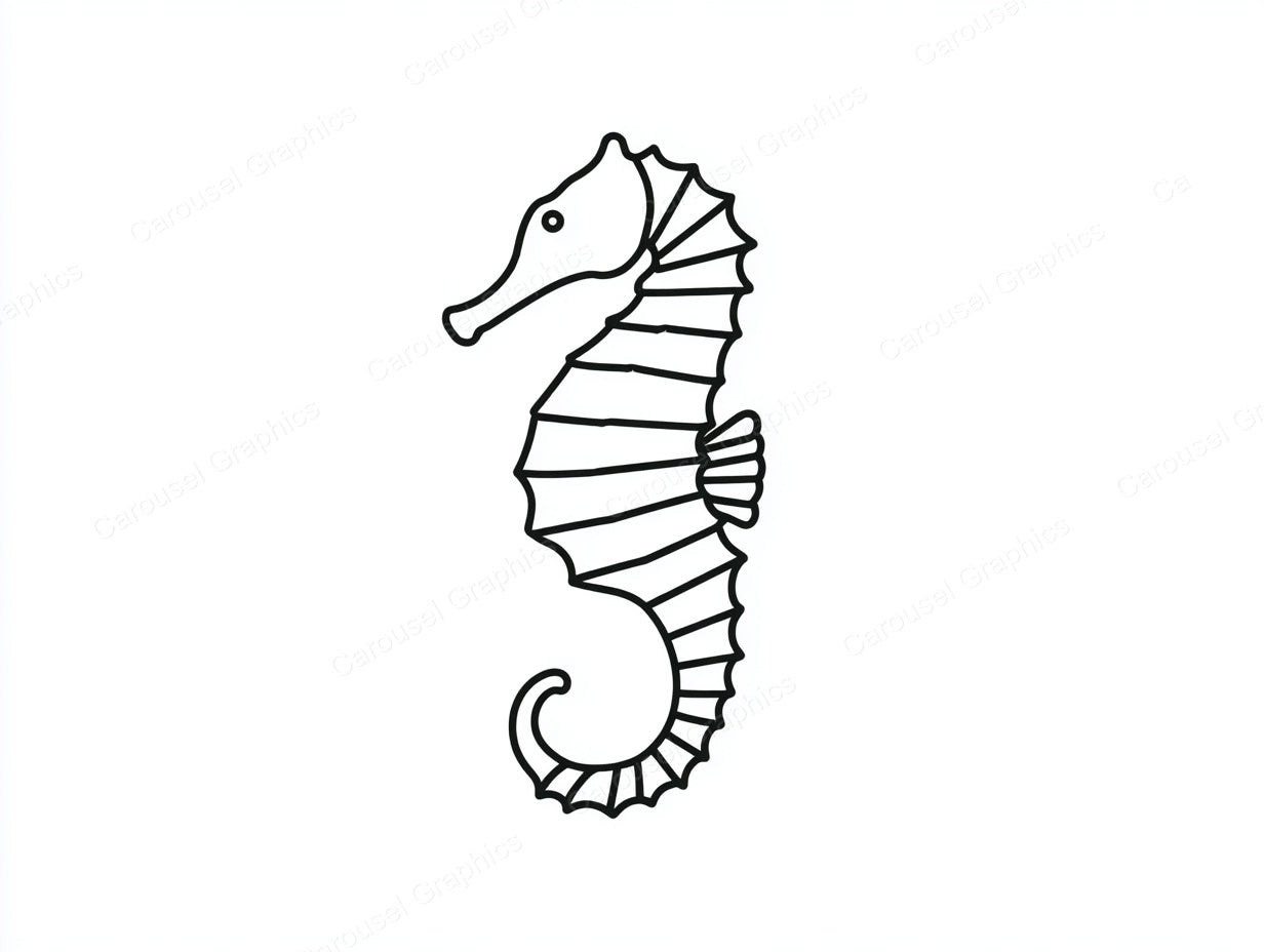 Seahorse Vector Graphic preview