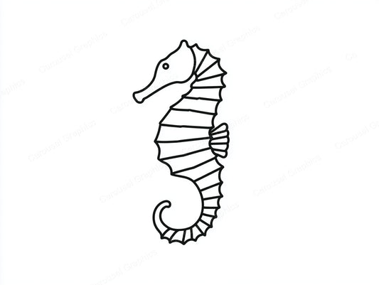 Seahorse Vector Graphic preview