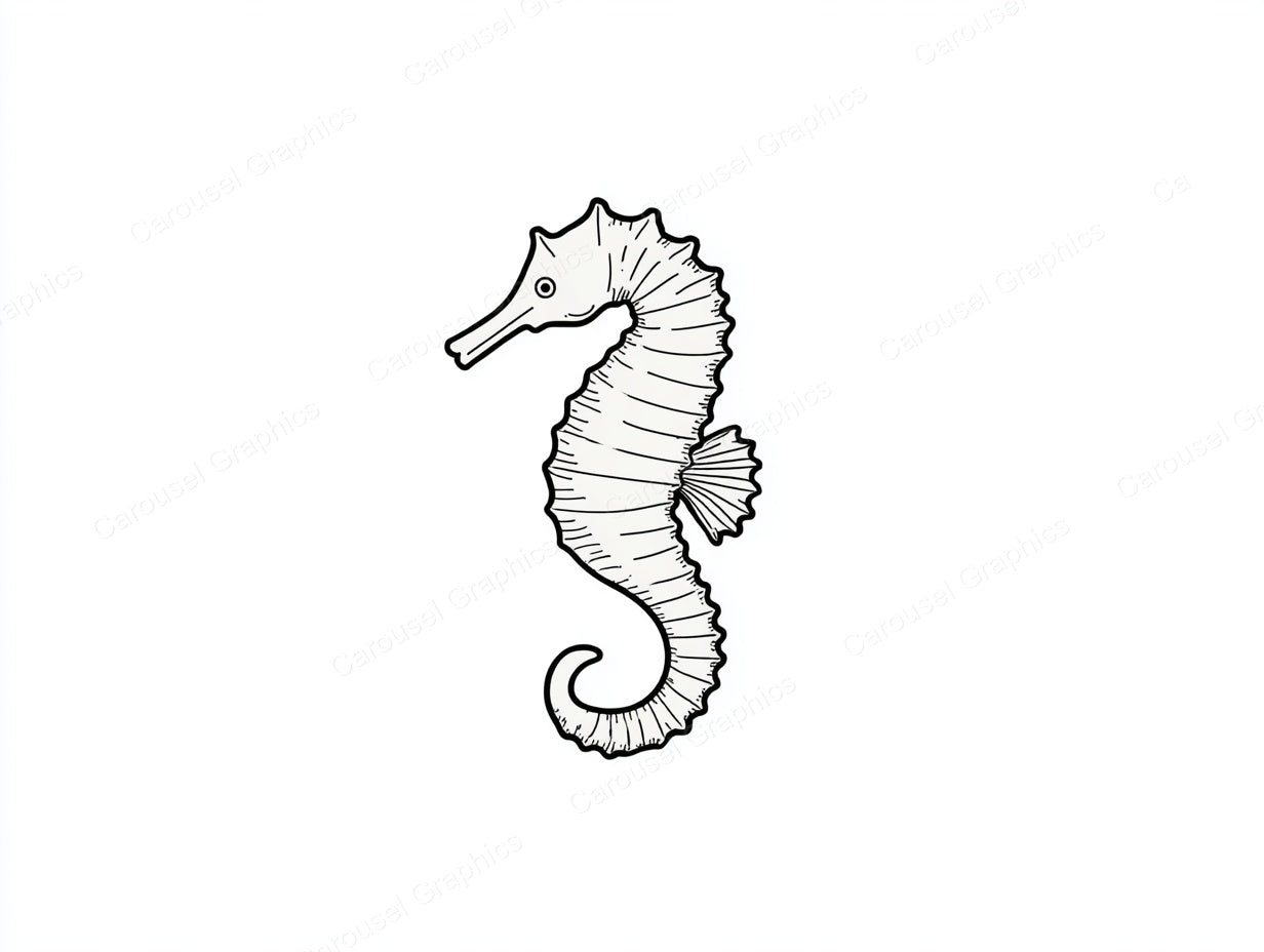 Seahorse Vector Graphic preview