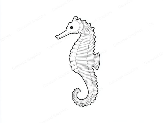 Seahorse Vector Graphic preview
