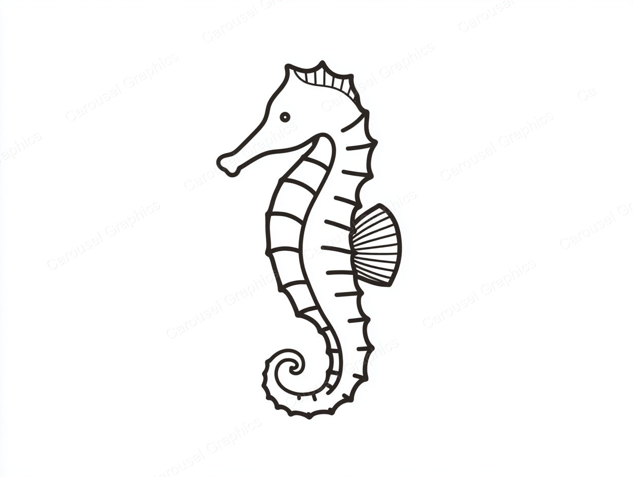 Seahorse Vector Graphic preview