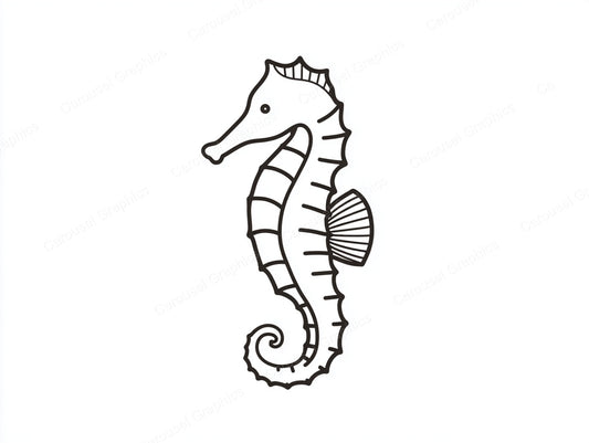 Seahorse Vector Graphic preview