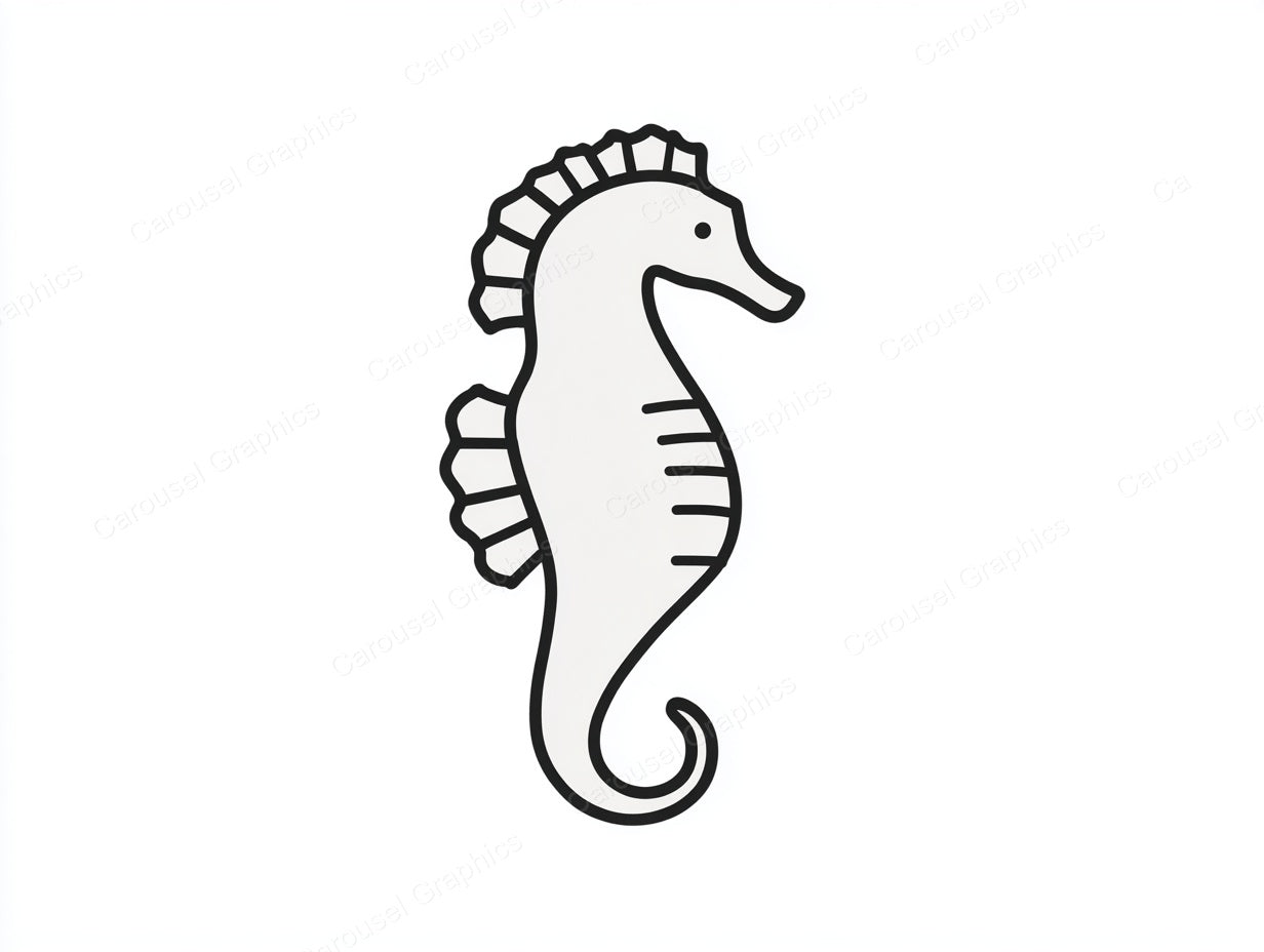 Seahorse Vector Graphic preview