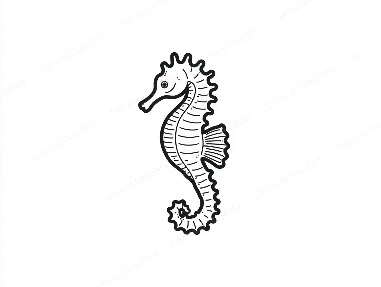 Seahorse Vector Graphic preview