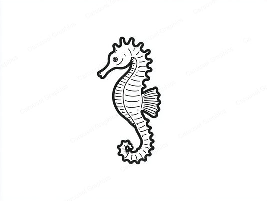 Seahorse Vector Graphic preview