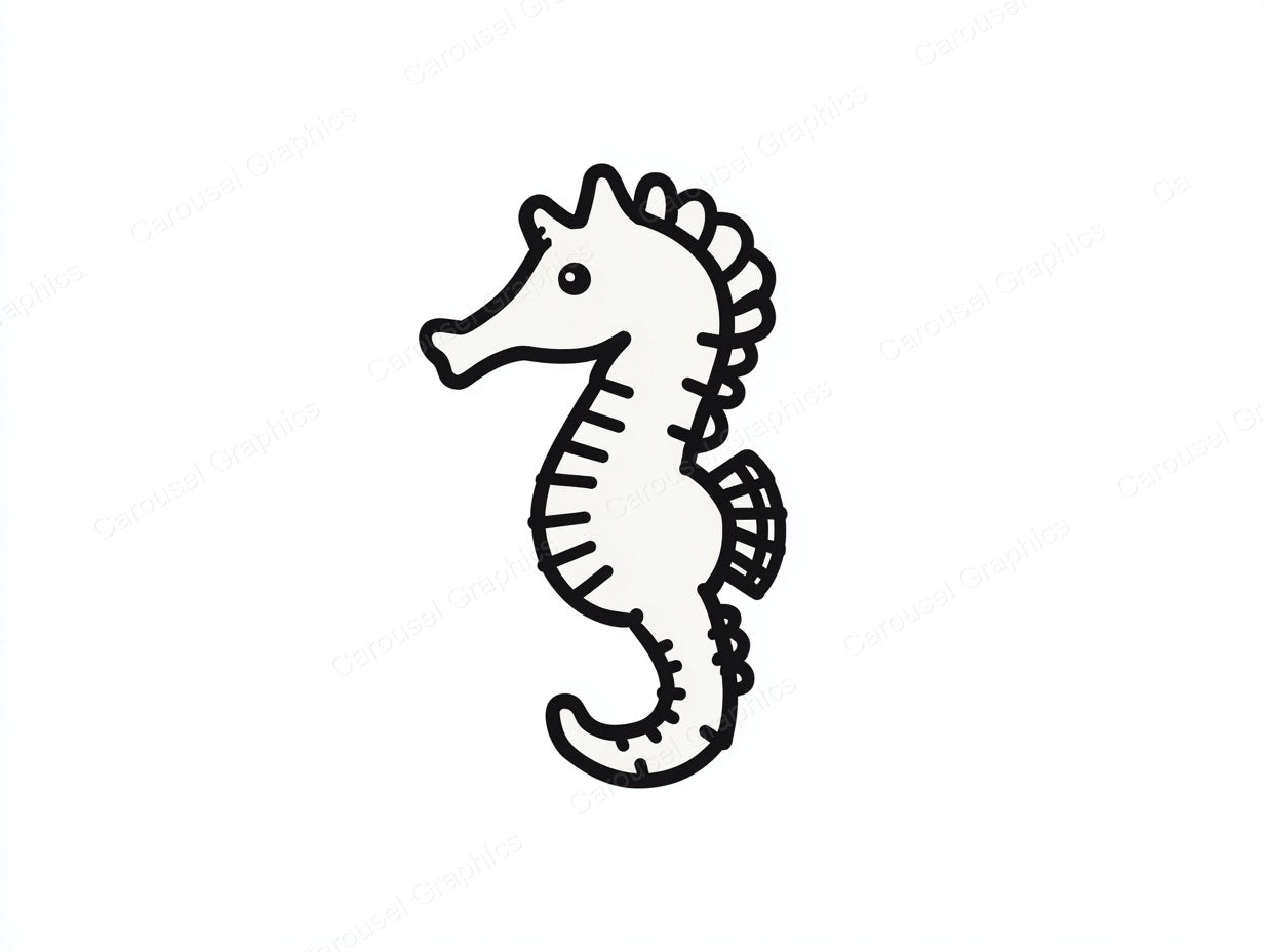 Seahorse Vector Graphic preview