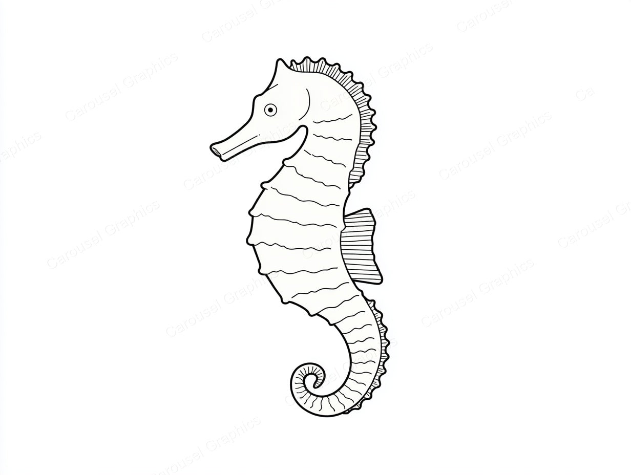 Seahorse Vector Graphic preview