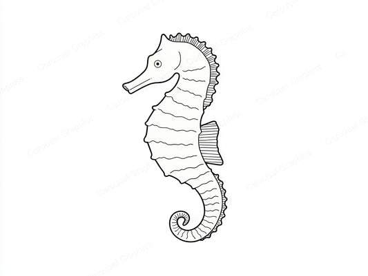 Seahorse Vector Graphic preview