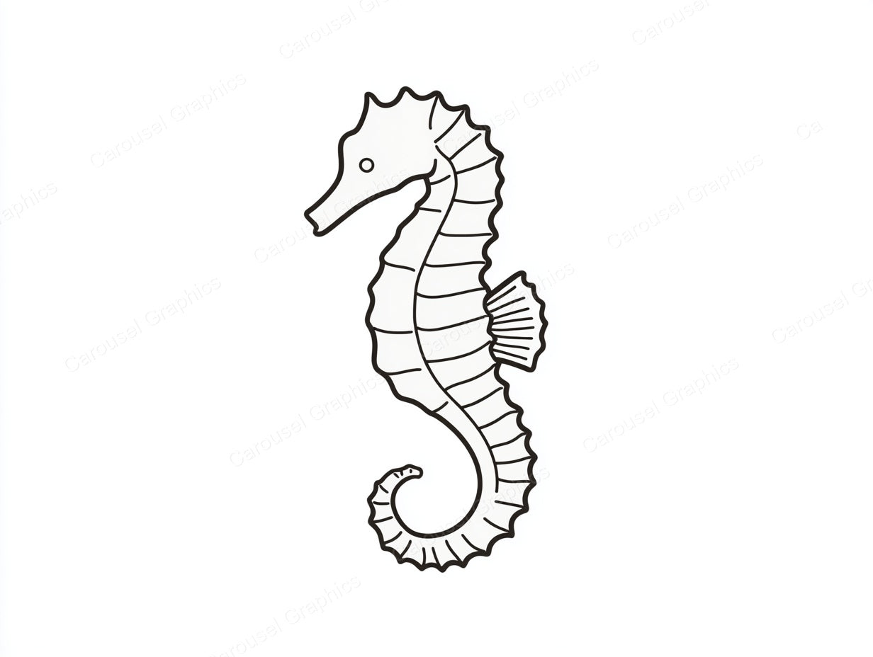 Seahorse Vector Graphic preview
