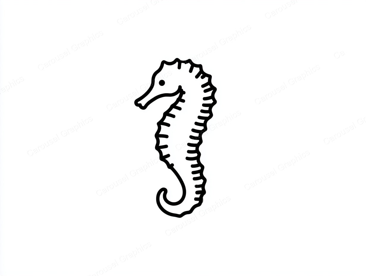 Seahorse Vector Graphic preview