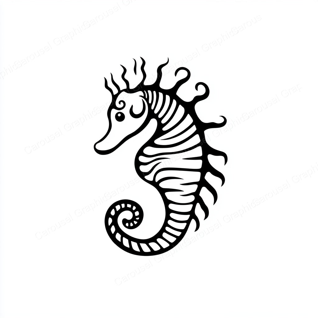 Seahorse Vector Graphic preview