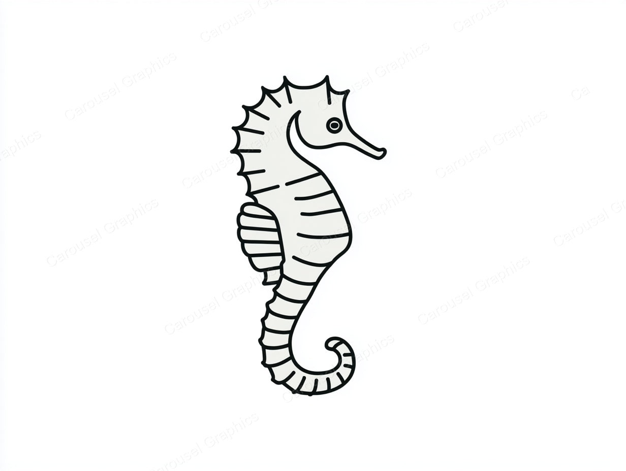 Seahorse Vector Graphic preview