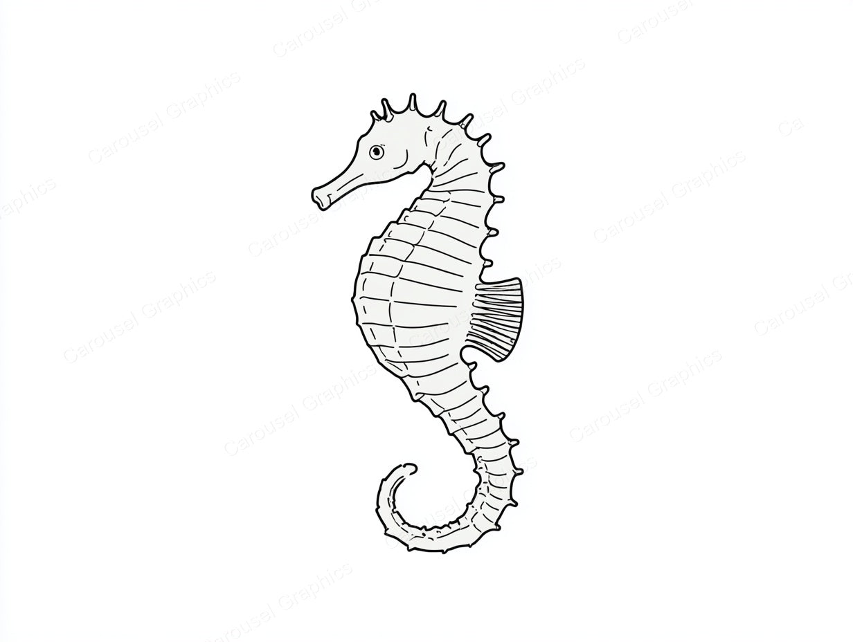 Seahorse Vector Graphic preview